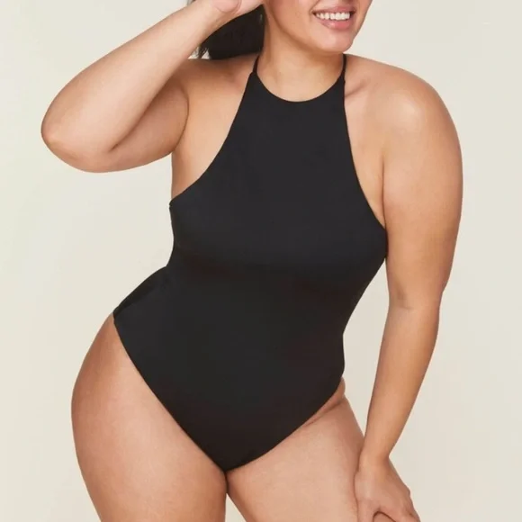 NWT Andie Swim The Asbury One Piece In Black L - Picture 1 of 6